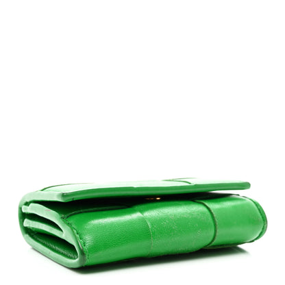 Bottega Veneta Nappa Maxi Intrecciato Compact Wallet Grass 4 of 9