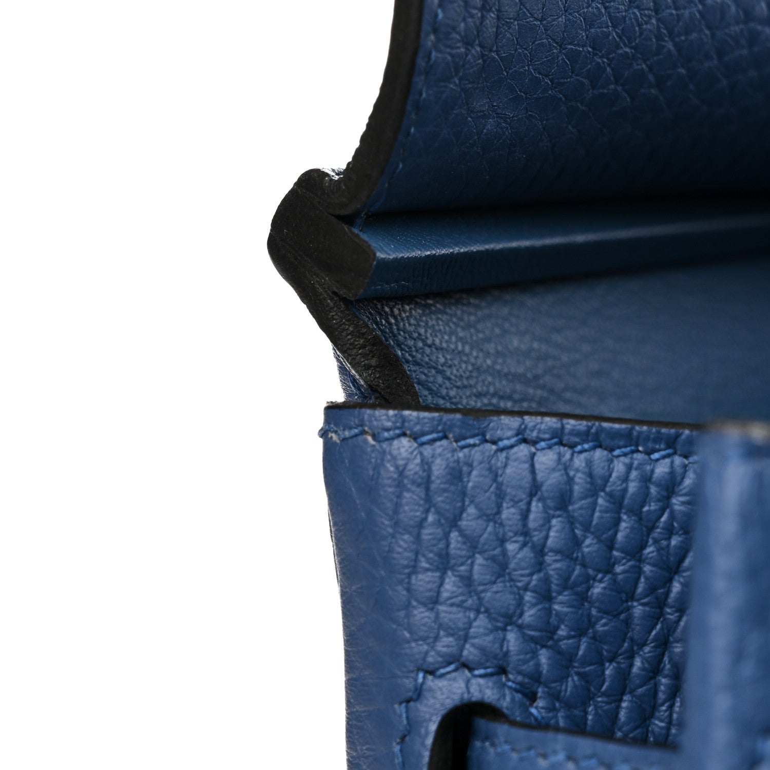 Hermes Taurillon Clemence Birkin 30 Bleu Agate 13 of 17