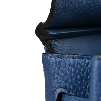 Hermes Taurillon Clemence Birkin 30 Bleu Agate 13 of 17