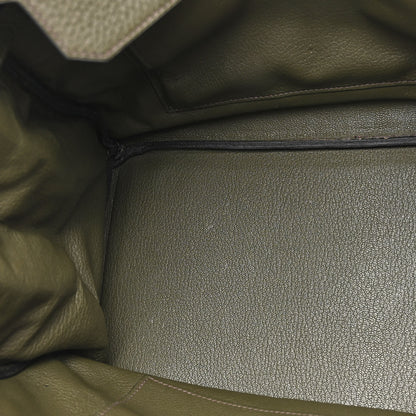 Hermes Taurillon Clemence Birkin 35 Vert Olive 13 of 16
