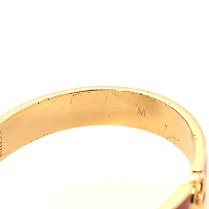 Fendi Enamel Metal F Is Fendi Bracelet M Red Gold 6 of 7