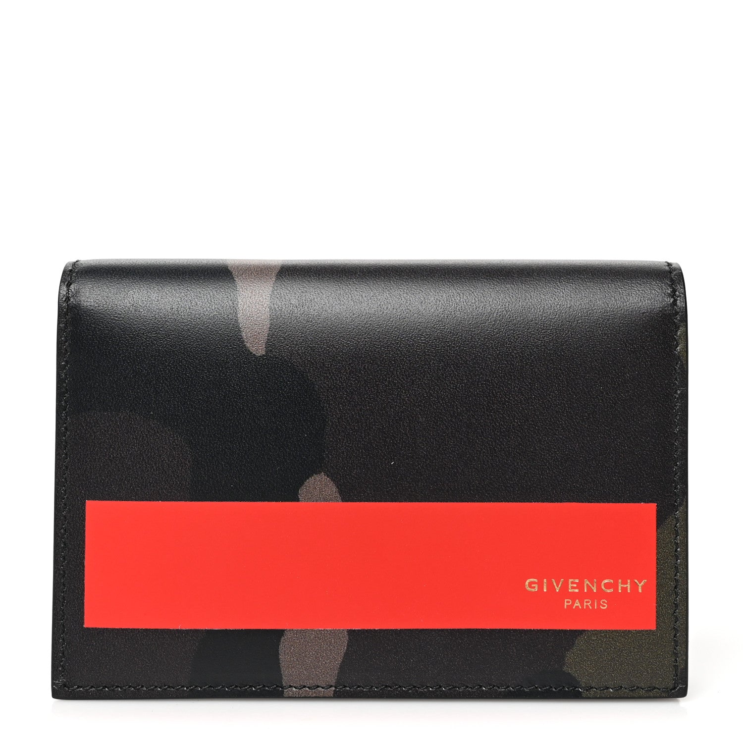Givenchy Calfskin Camo Print Bi-Fold Wallet Multicolor 1 of 8