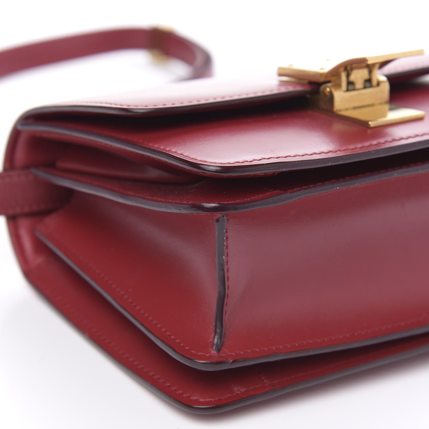 Celine Box Calfskin Small Classic Box Flap Bag Red 8 of 12