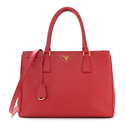 Prada Saffiano Medium Galleria Double Zip Tote Fuoco 1 of 11