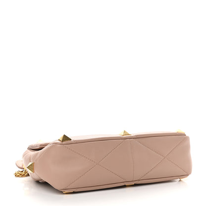 Valentino Garavani Nappa Large Roman Stud Shoulder Bag Rose Cannelle 4 of 10