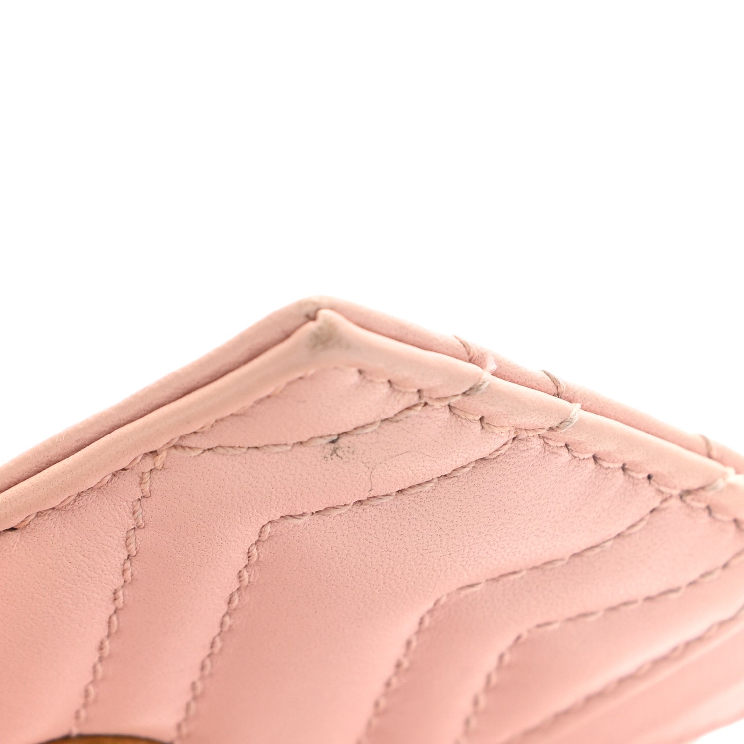 Gucci Calfskin Matelasse GG Marmont Card Holder Perfect Pink 8 of 8