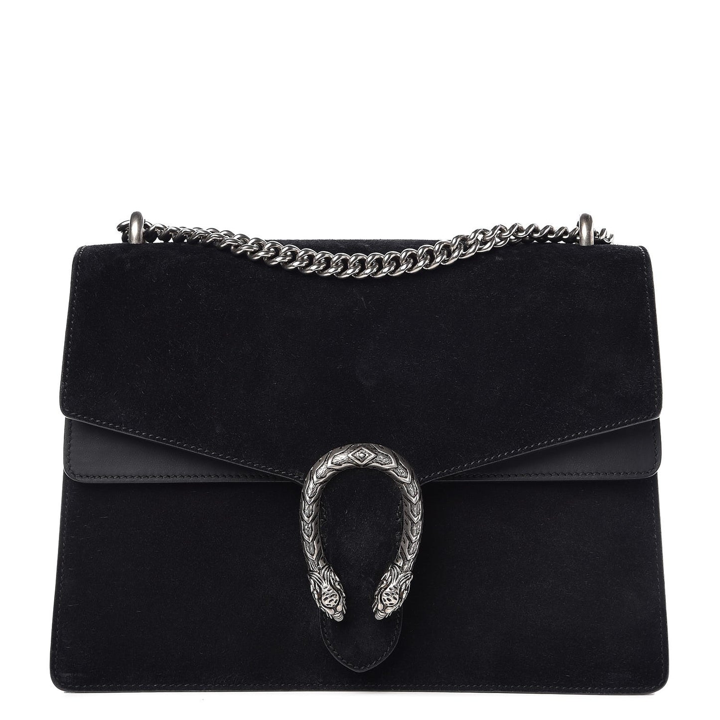 Suede Medium Dionysus Shoulder Bag Black