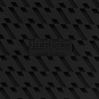 Hermes Glazed Nappa Shearling Shearling Go Mules 37 Black Ecru 6 of 9