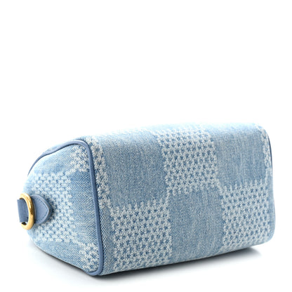 Louis Vuitton Damier Denim 3D Speedy Bandouliere 18 Denim Blue 4 of 9