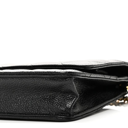 Chanel Caviar Quilted Wallet On Chain WOC Black 11 of 12