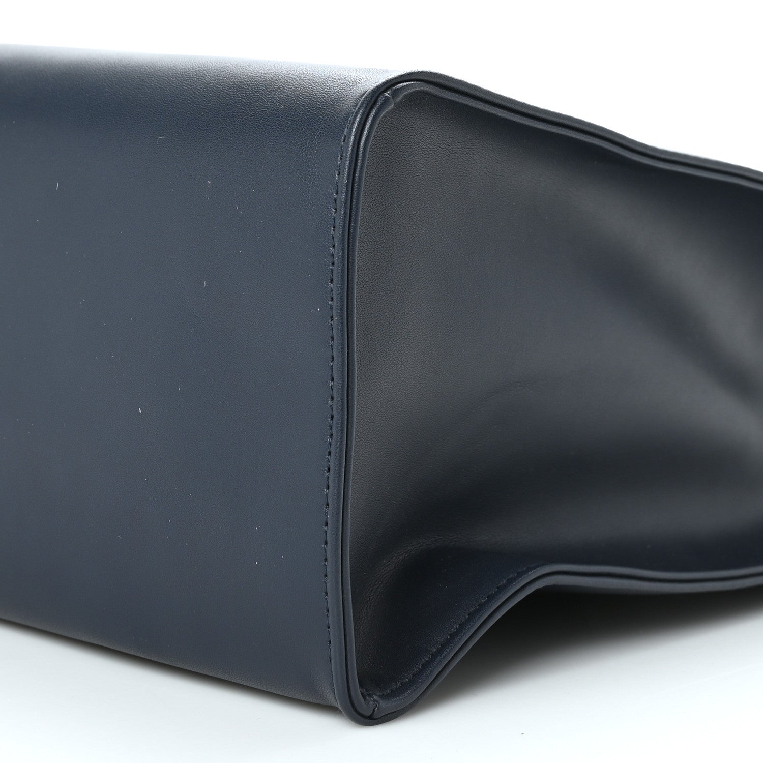 Telfar Vegan Leather Medium Shopping Bag Navy 8 of 8