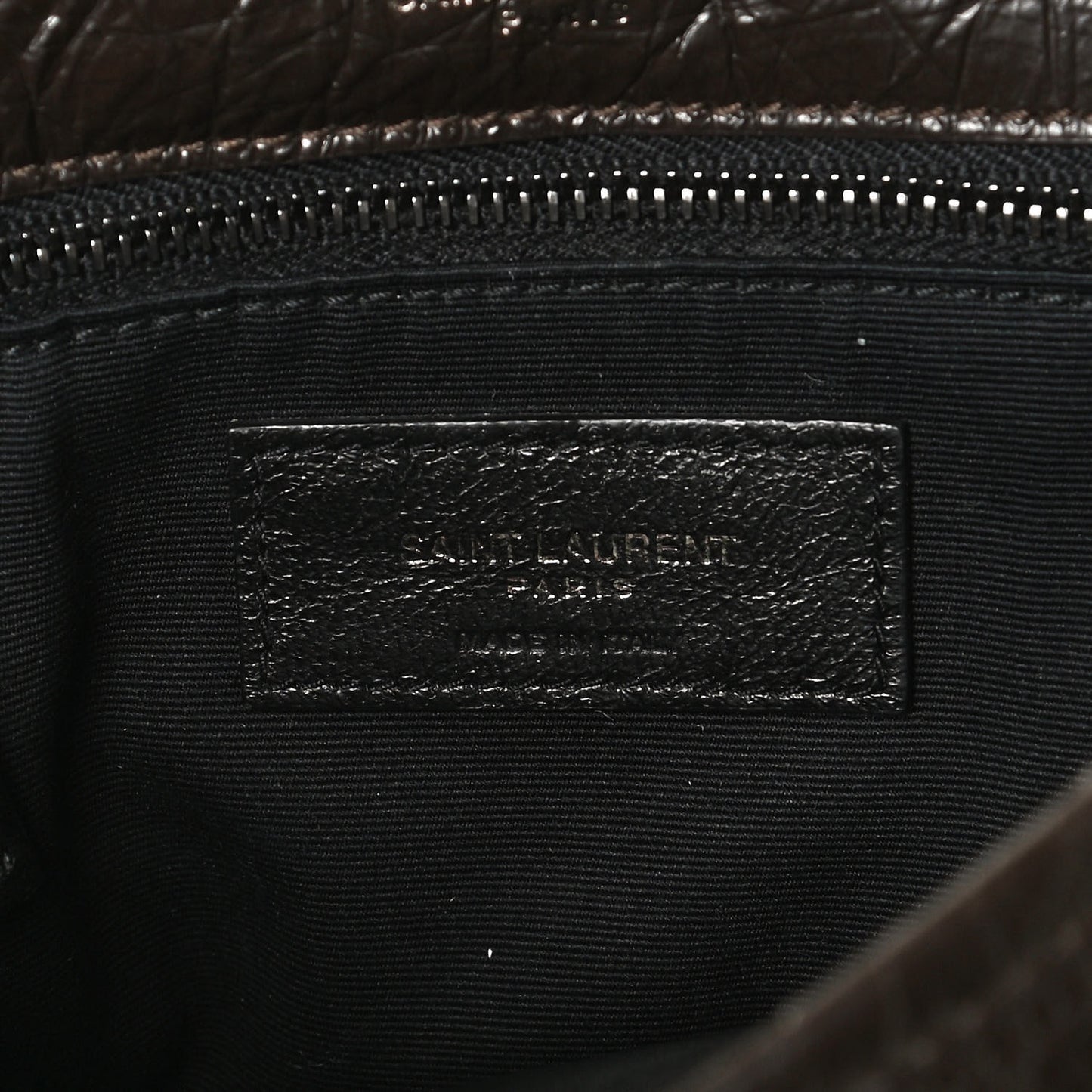 Crinkled Calfskin Matelasse Monogram Medium Niki Chain Satchel Western Moka