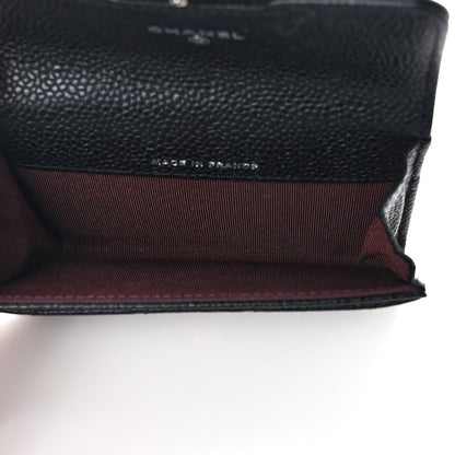 Chanel Caviar Quilted Flap Card Holder Wallet Black 5 of 7