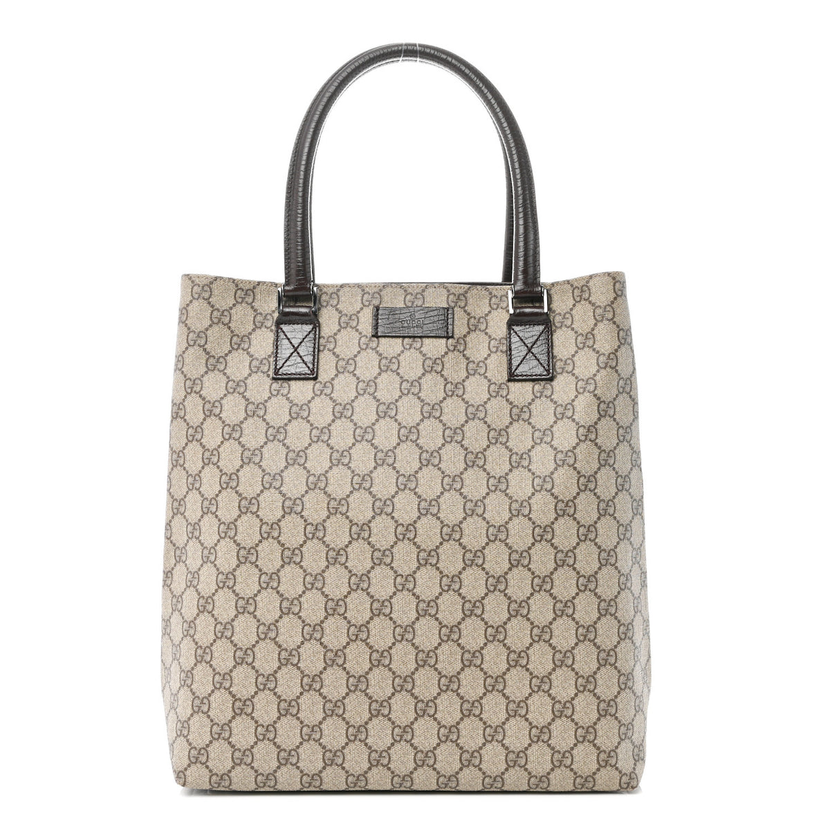 Gucci GG Plus Monogram Small Vertical Tote Dark Brown 1 of 10