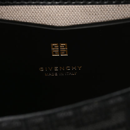 Givenchy Canvas Woven Embroidered Small 4G Bag With Chain Black 6 of 10
