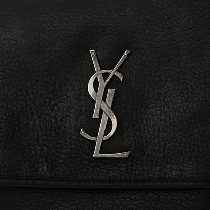 Saint Laurent Grained Lambskin Monogram Oversized Niki Chain Satchel Black 8 of 12