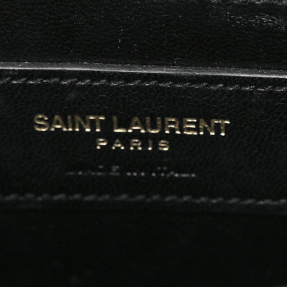 Saint Laurent Suede Small Classic Monogram Kate Tassel Satchel Black 7 of 10
