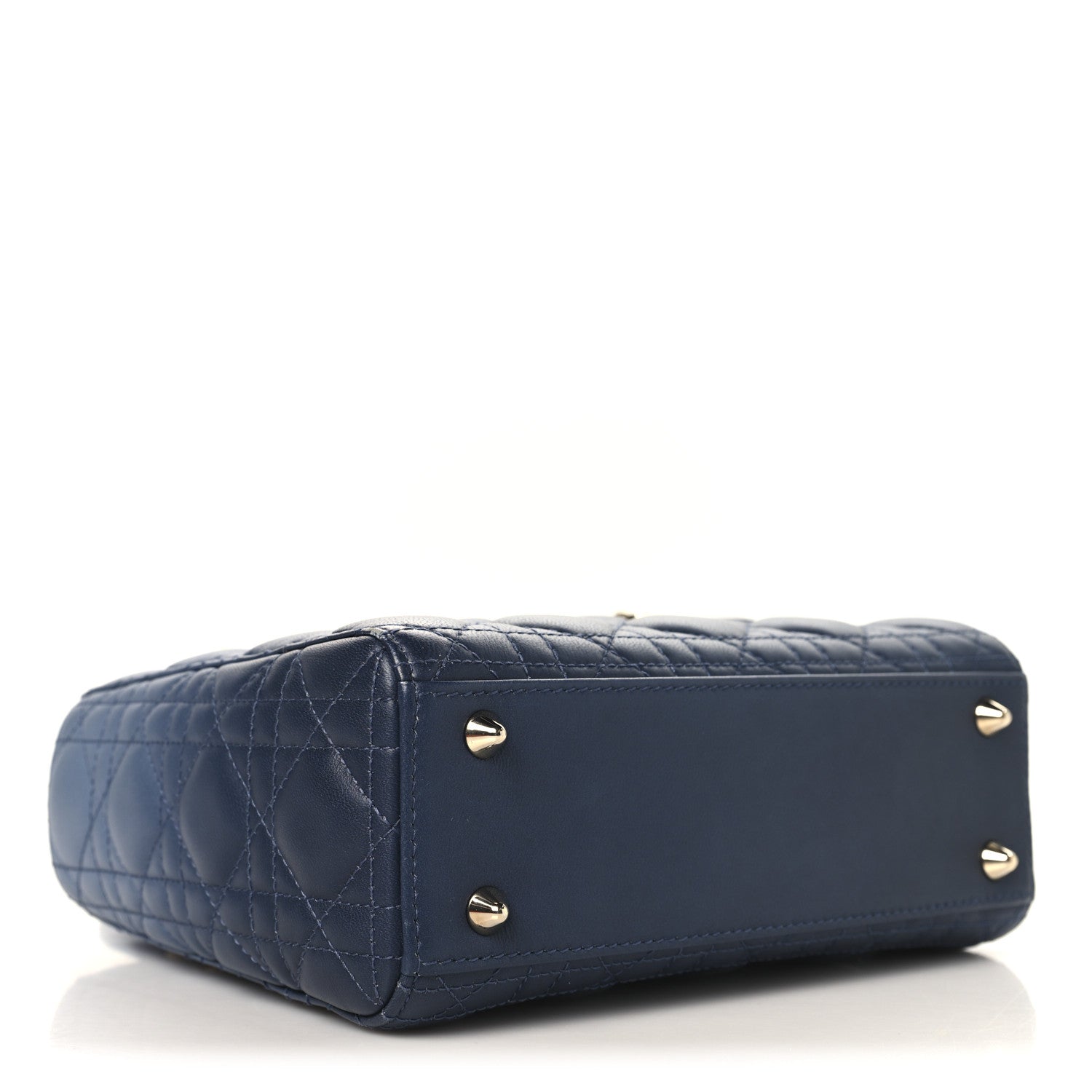 Christian Dior Lambskin Cannage Gradient Small My ABCDior Lady Dior Indigo Blue 4 of 13
