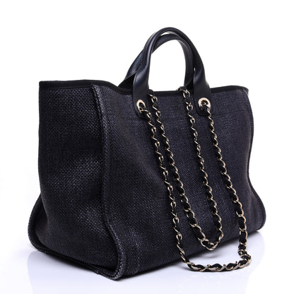 Chanel Canvas Medium Deauville Tote Grey 3 of 17