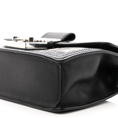 MCM Vintage Jacquard Monogram Mini Tracy Crossbody Black 9 of 11