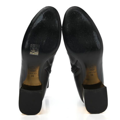 Chanel Mixed Fibers Lambskin Patent Calfskin Convertible High Boot 39 Black 11 of 17