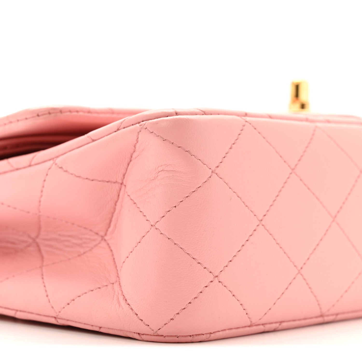 Chanel Lambskin Quilted Medium Double Flap Light Pink 9 of 16