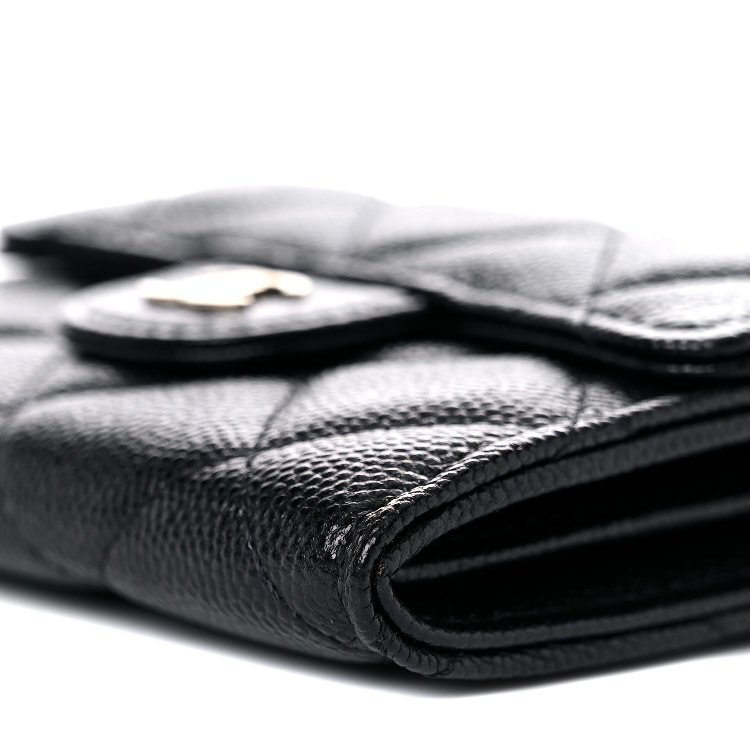 Chanel Caviar Quilted Flap Card Holder On Chain Black 10 of 11