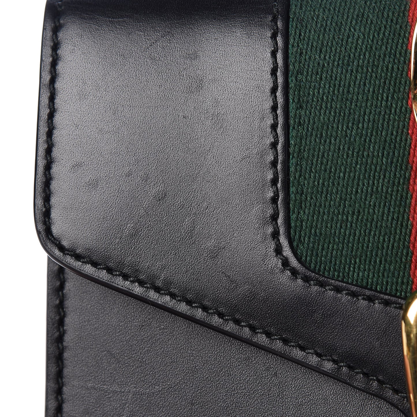Calfskin Mini Sylvie Chain Shoulder Bag Black