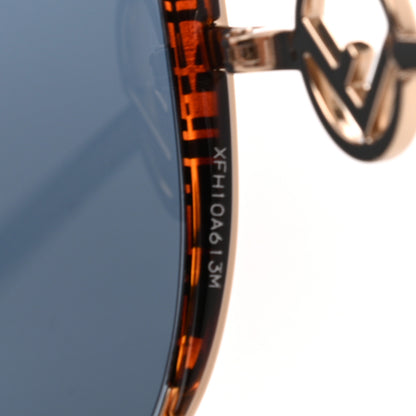 Fendi Metal Acetate F is Fendi FF Cat Eye Sunglasses FF 0290/S Blue Havana 7 of 7