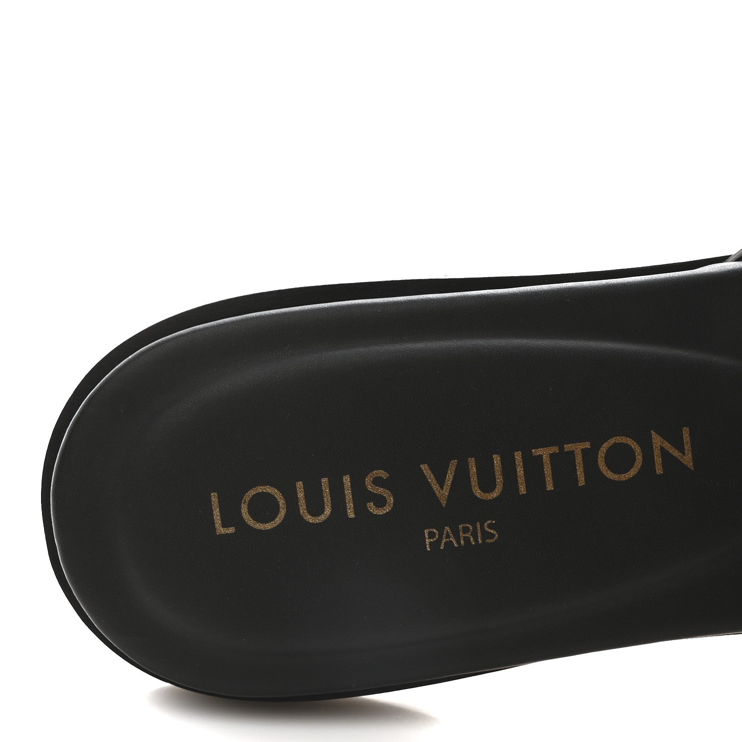 Louis Vuitton Calfskin LV Isola Flat Sandals 38 Black 8 of 8