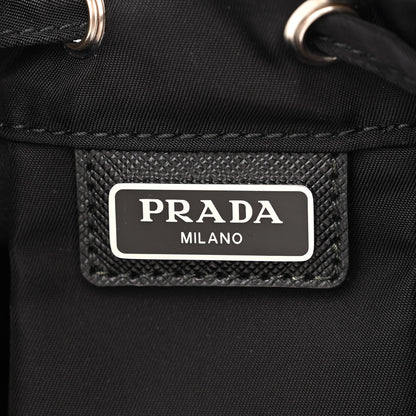 Prada Nylon Vela Drawstring Pouch Black 5 of 10