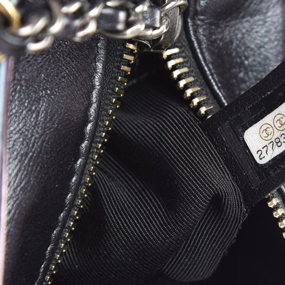 Chanel Iridescent Aged Calfskin Quilted Small Gabrielle Hobo Black 6 of 10