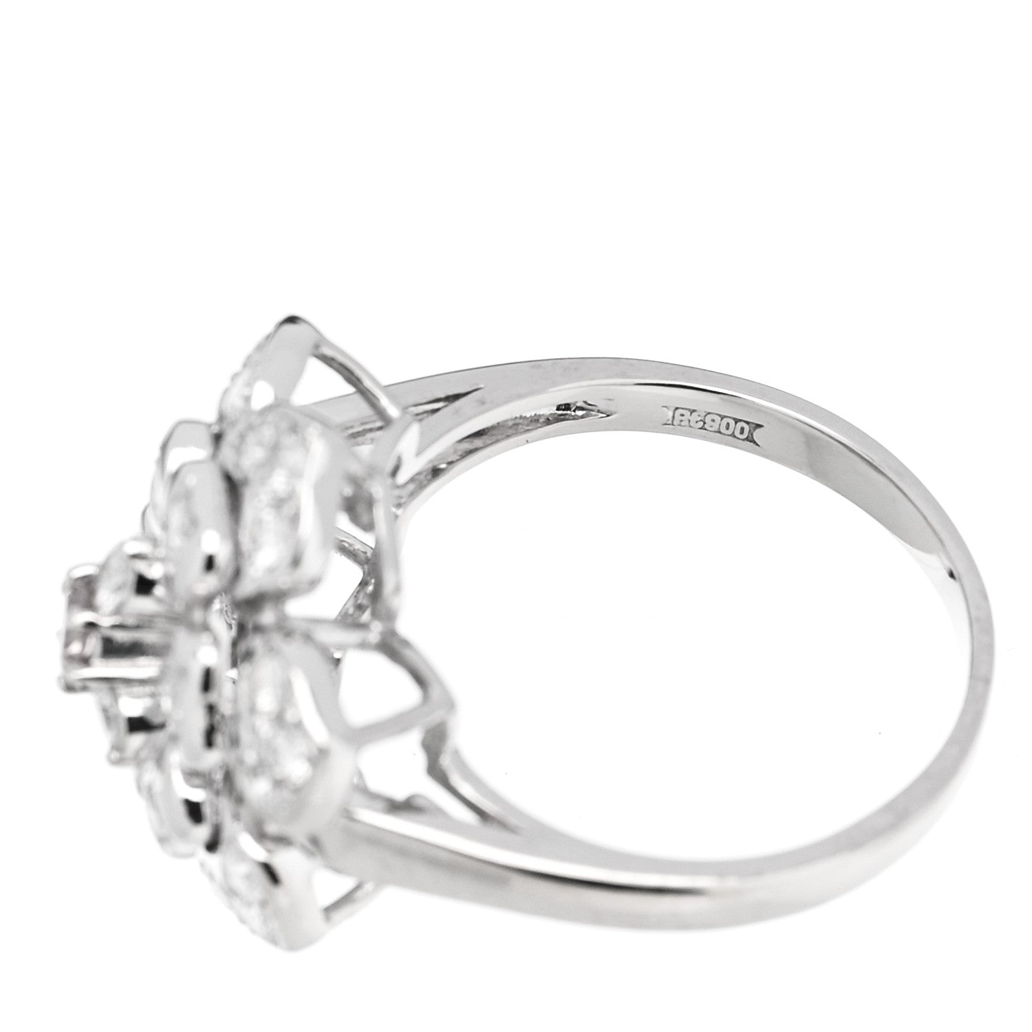 Parker & West by FASHIONPHILE Platinum Pink Diamond 1.11ctw Flower Cocktail Ring 57 8 9 of 10