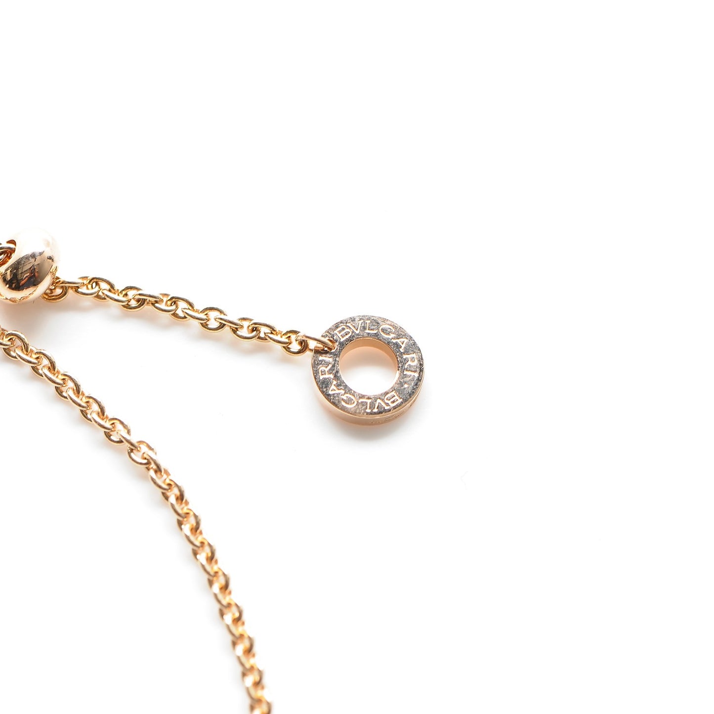 18K Rose Gold Diamond Black Ceramic B.Zero1 Necklace