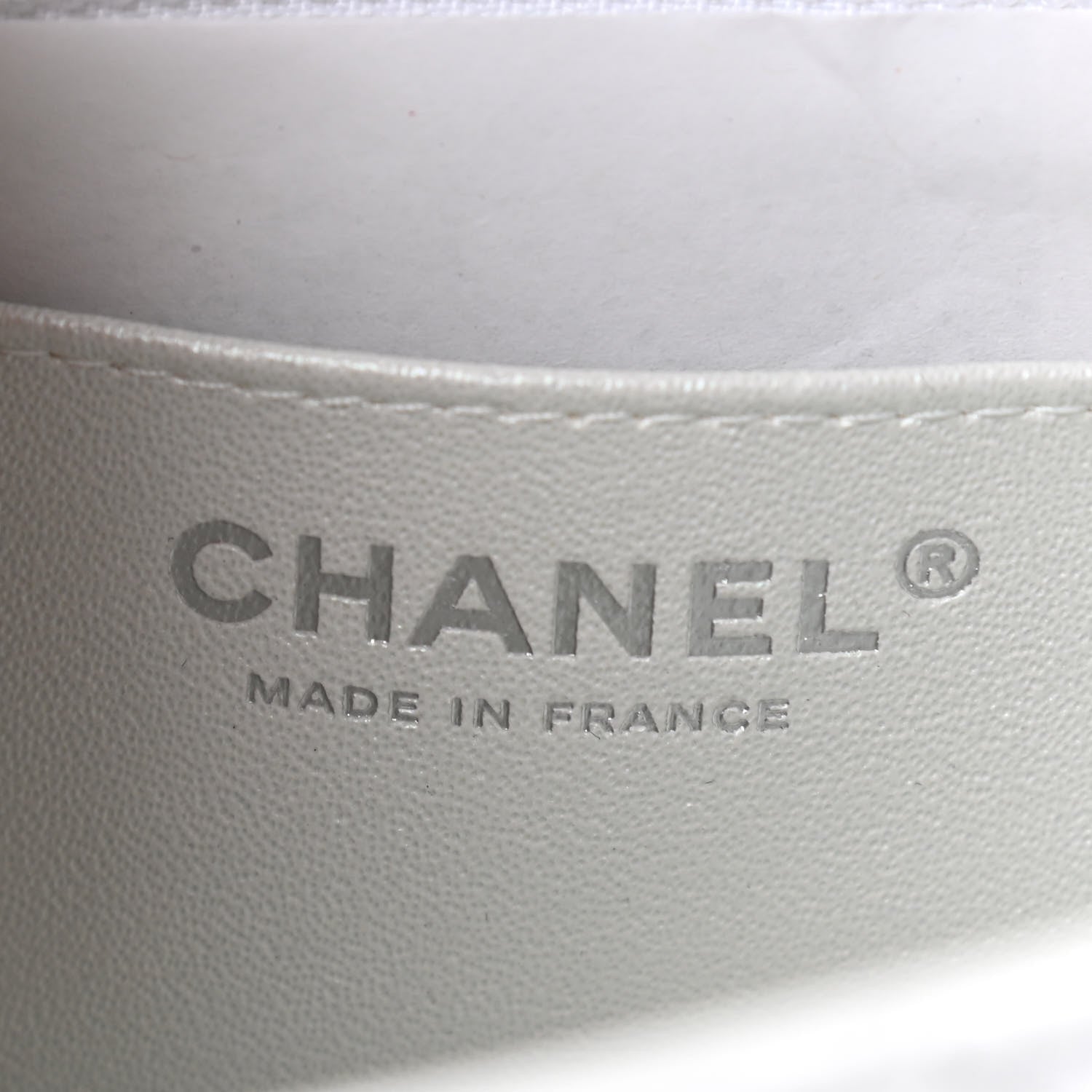 Chanel Calfskin Quilted Mini Rectangular Flap White 5 of 8