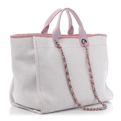 Chanel Canvas Medium Deauville Tote Pink 3 of 11