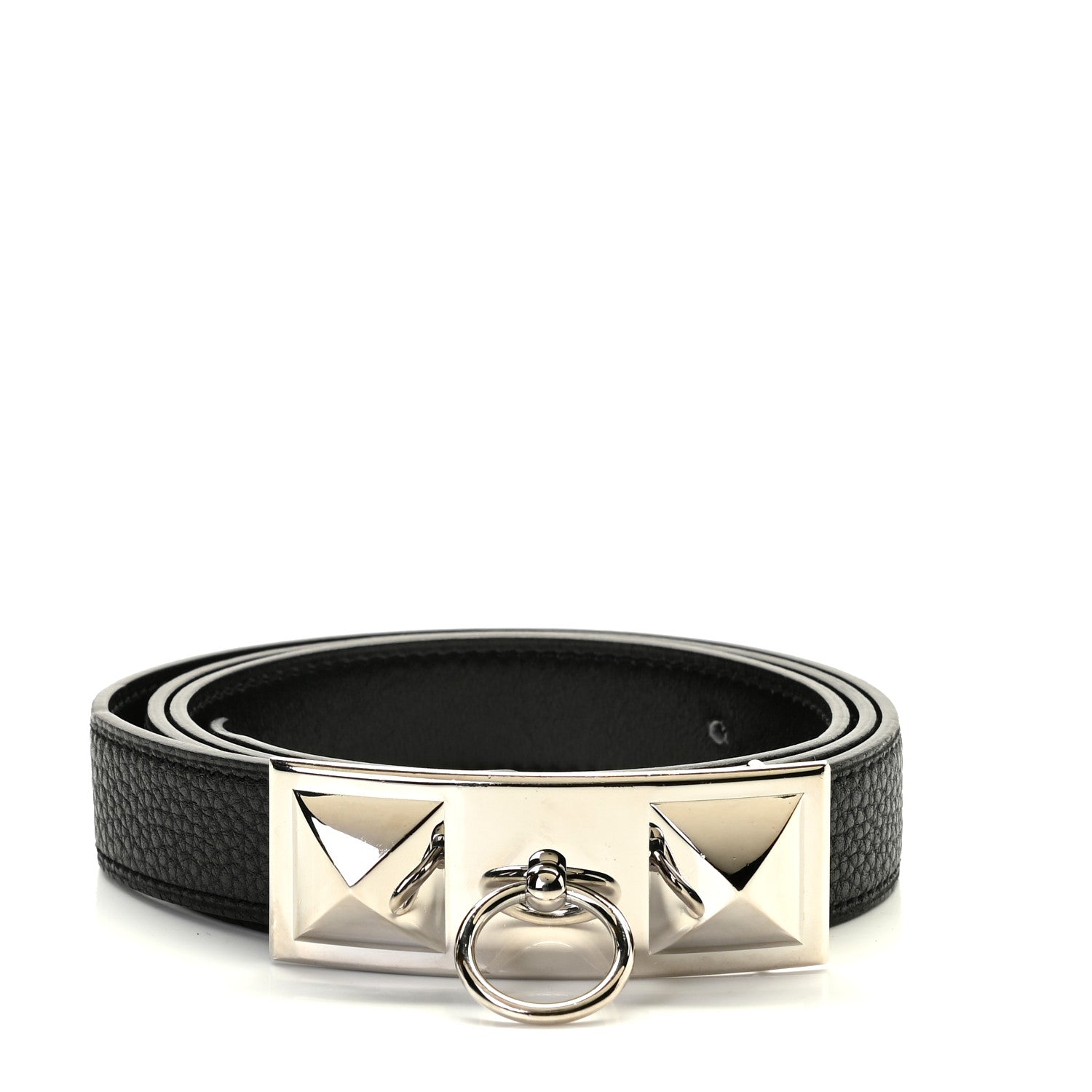 Hermes Togo Box 24mm Sydney Belt 90 Black 1 of 3