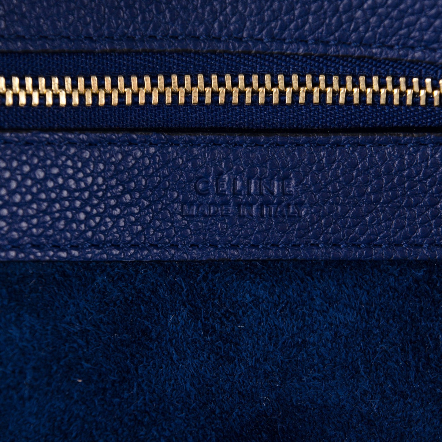 Soft Grained Calfskin Small Belt Cabas Phantom Indigo