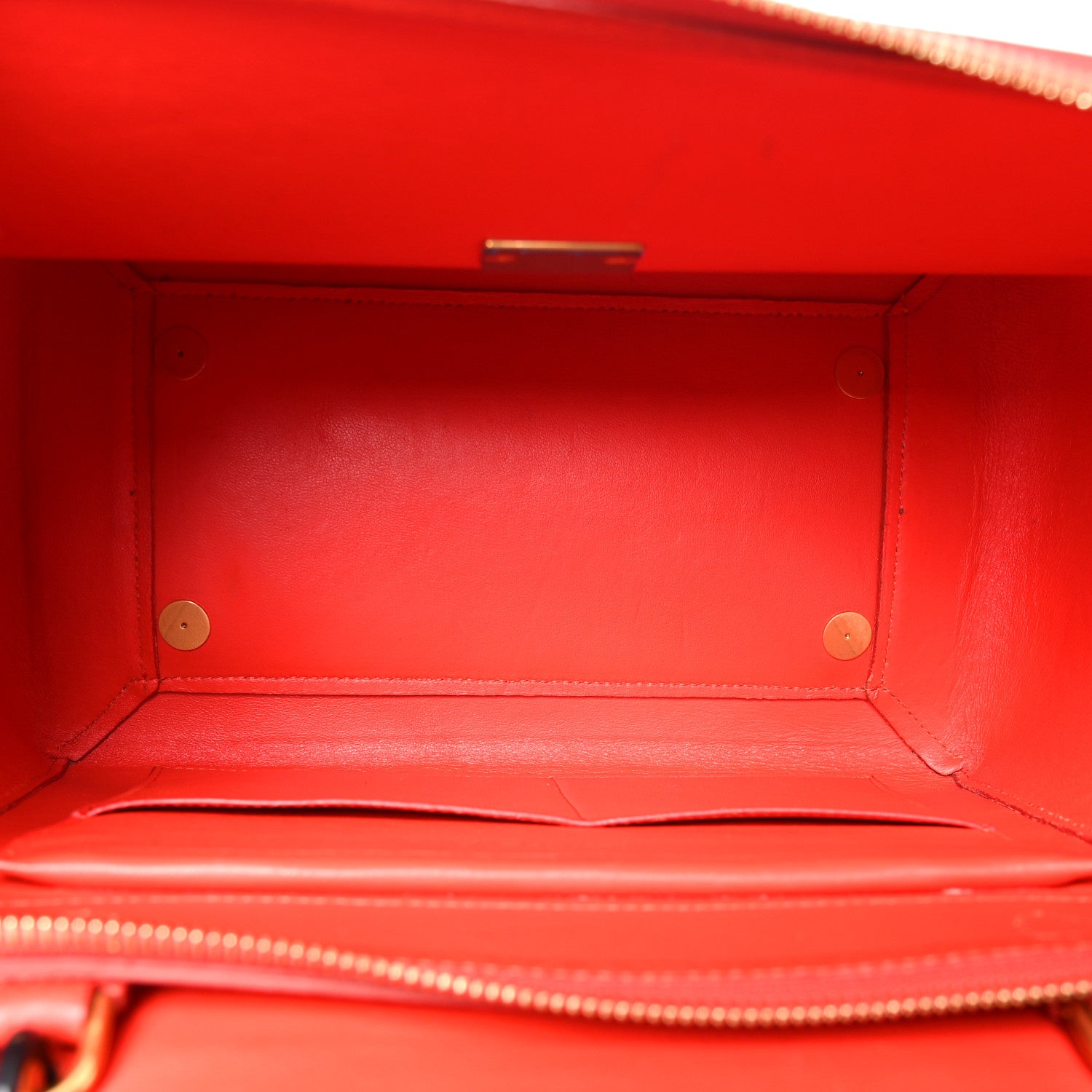 Celine Elephant Calfskin Mini Tri-Color Belt Bag Vermillion 5 of 11