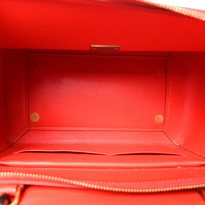 Celine Elephant Calfskin Mini Tri-Color Belt Bag Vermillion 5 of 11