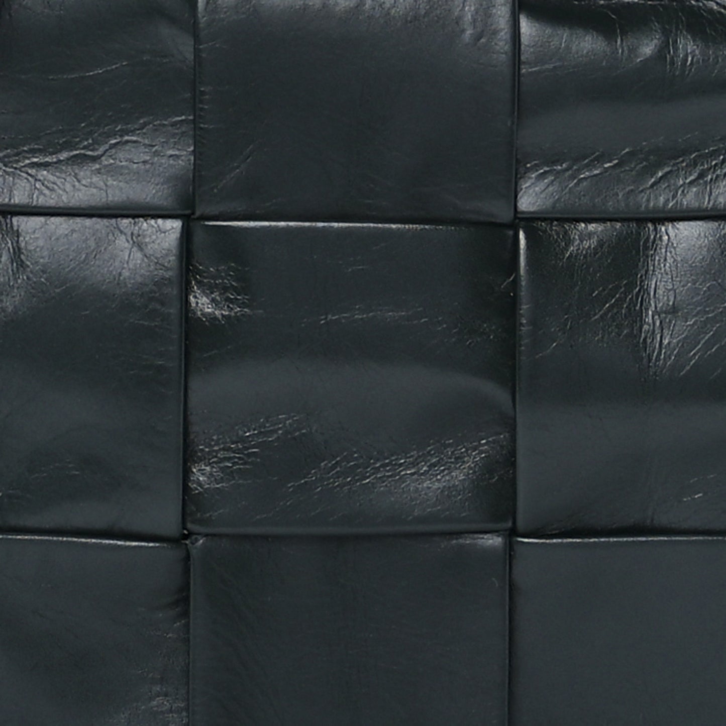 Paper Calfskin Maxi Intreccio Cassette Crossbody Bag Black
