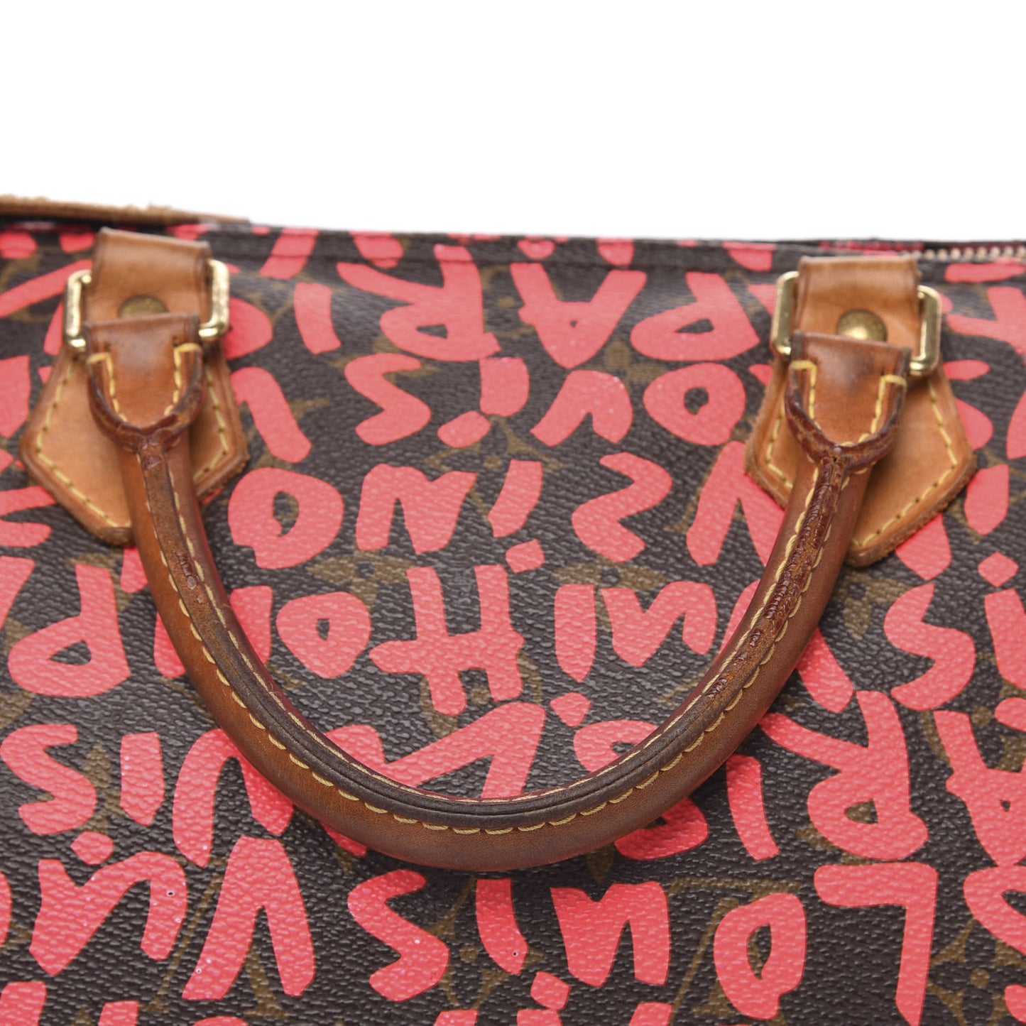 Monogram Graffiti Speedy 30 Fuchsia