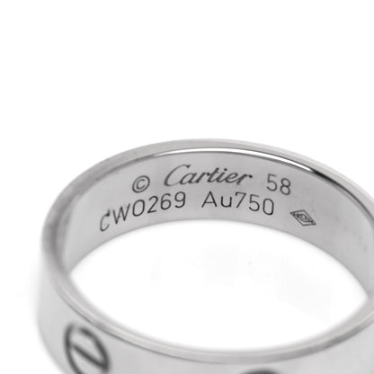 Cartier 18K White Gold 5.5mm LOVE Ring 58 8.25 4 of 4