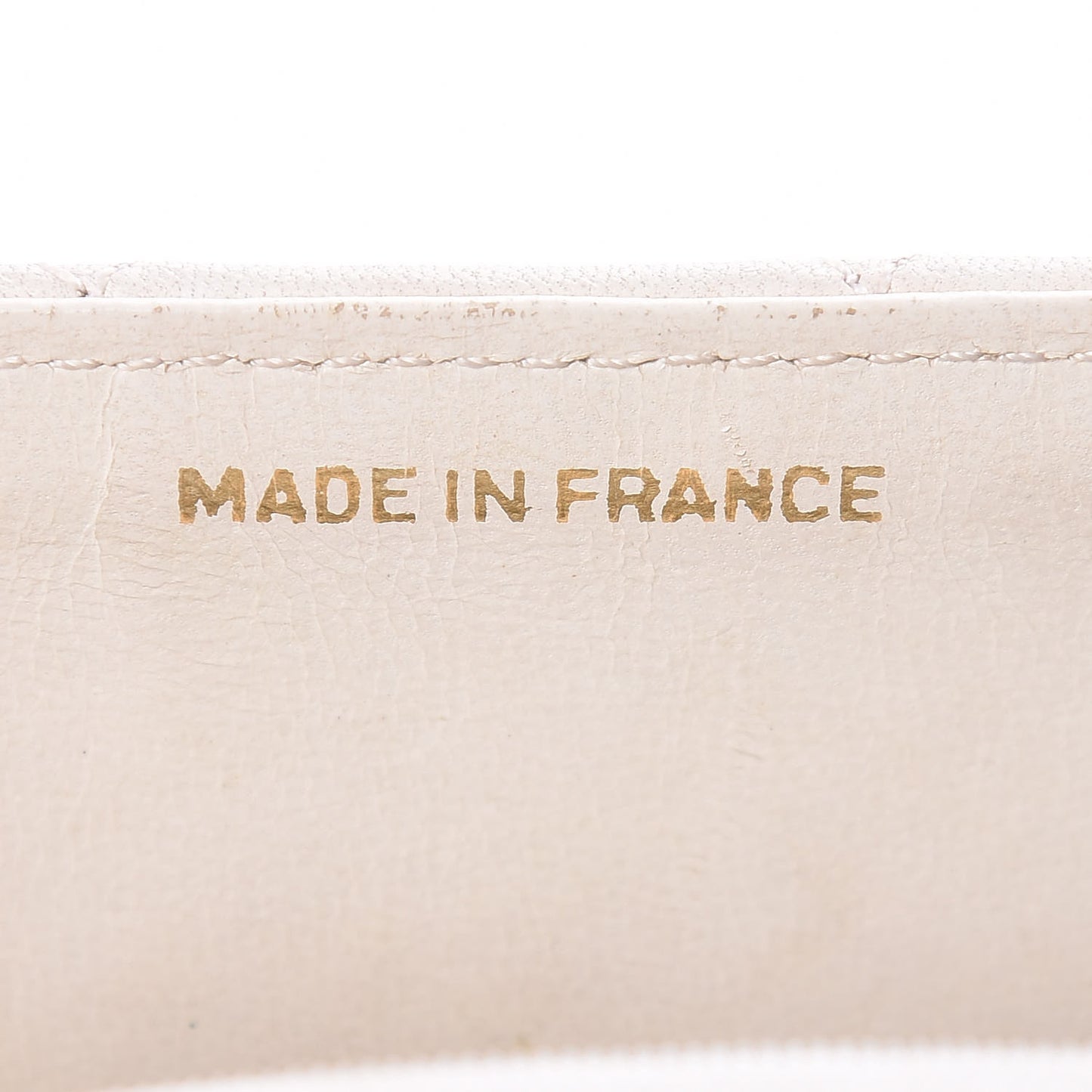 Lambskin Quilted Mini Square Flap White