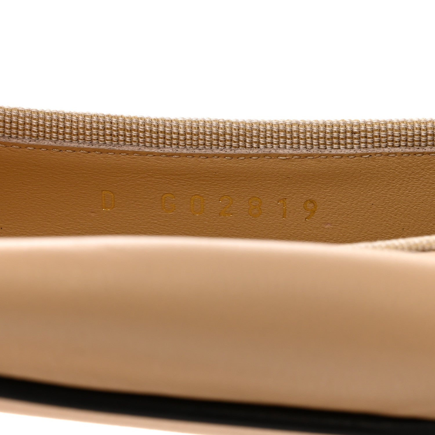 Chanel Lambskin Cap Toe Ballerina Flats 38.5 Beige Black 6 of 9