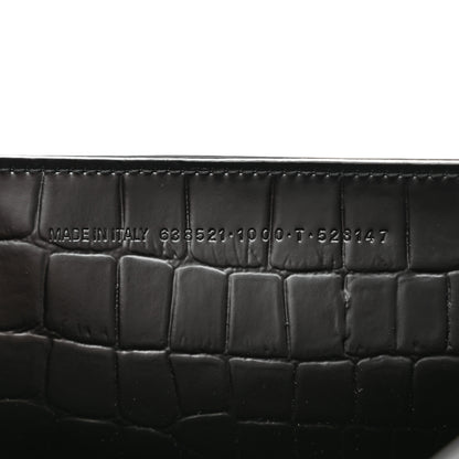 Balenciaga Semi Shiny Calfskin Crocodile Embossed Neo Classic Black Hardware S City Black 7 of 12