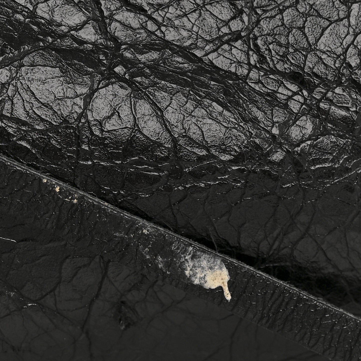 Agneau Classic Silver Hardware Mini City Black