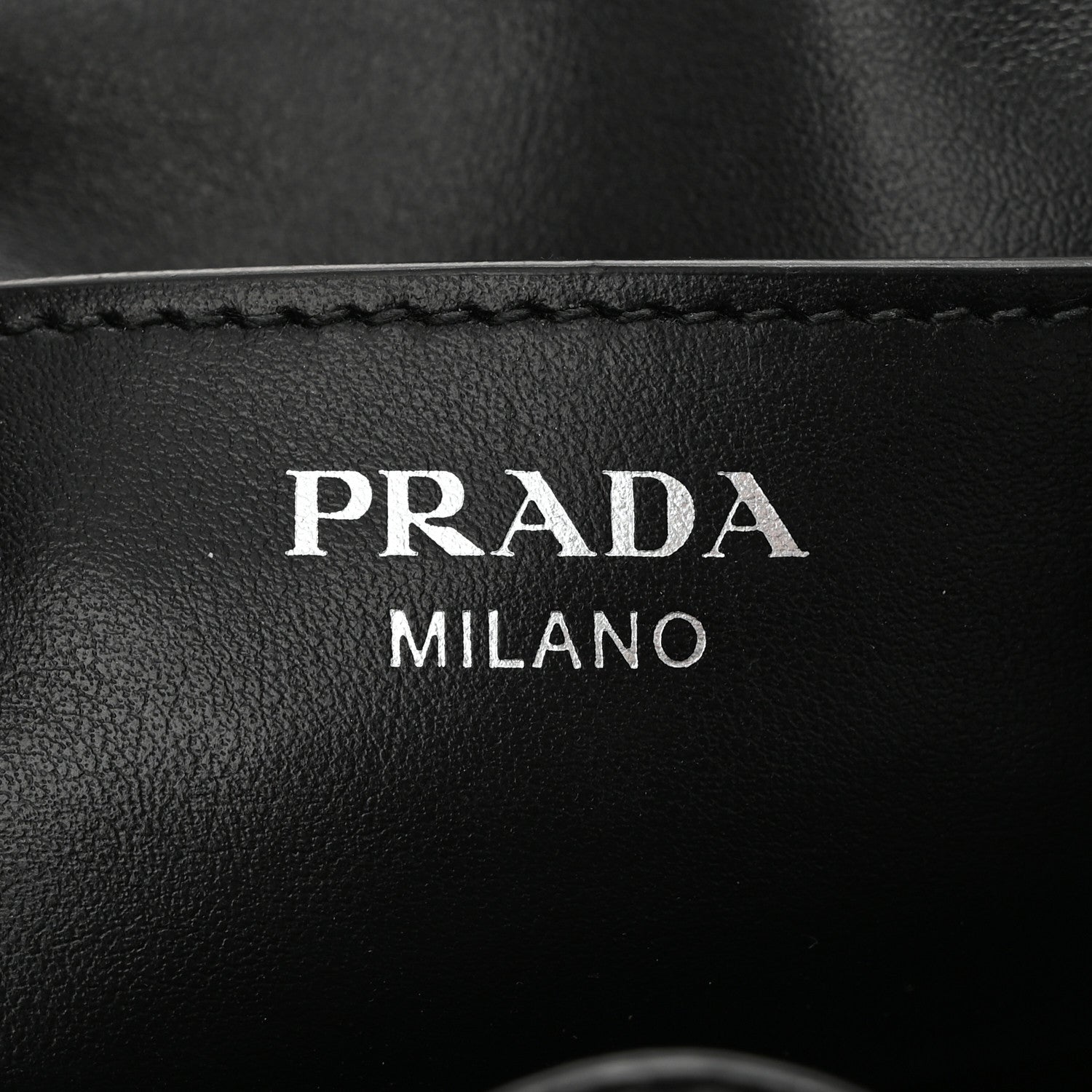 Prada Tessuto Nylon Saffiano Secchiello Bucket Bag Black 6 of 10