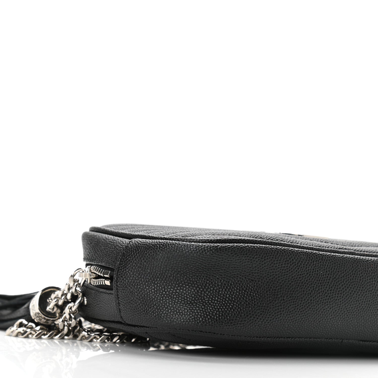 Saint Laurent Grain De Poudre Matelasse Monogram Mini Lou Camera Bag Black 9 of 10