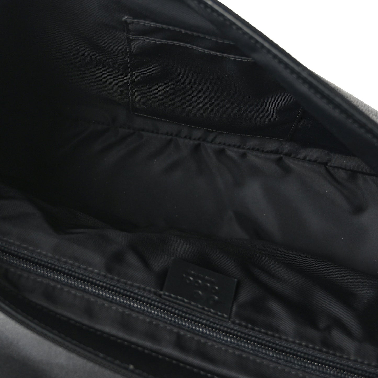 Techno Canvas Web Flap Messenger Bag Black